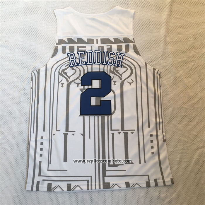 Camiseta NCAA Duke Blue Devils Cam Reddish Blanco